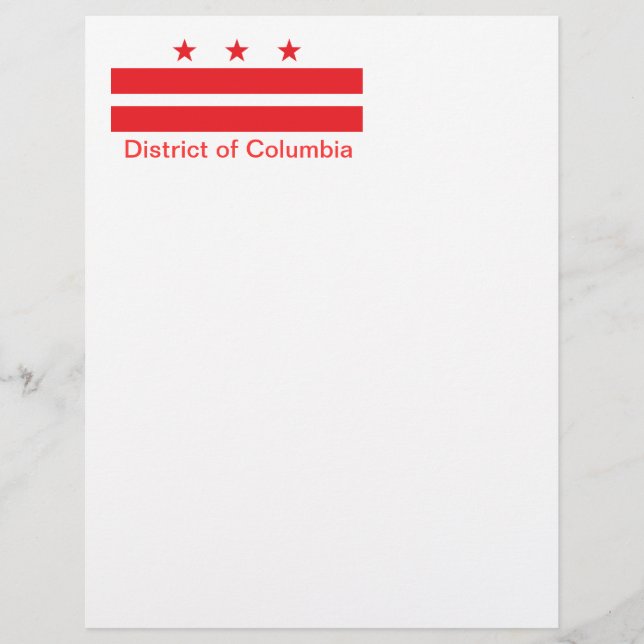Bandeira do Distrito de Colúmbia (Frente)