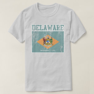 Bandeira do Estado de Delaware T-Shirt (Distante)