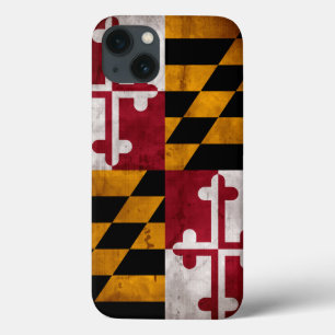 Bandeira do Estado de Maryland de Vintage Weathere