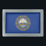 Bandeira do Estado de New Hampshire<br><div class="desc">Bandeira estatal Patriótica New Hampshire.</div>