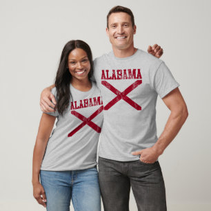 Bandeira do Estado do Alabama T-Shirt (Em jejum)
