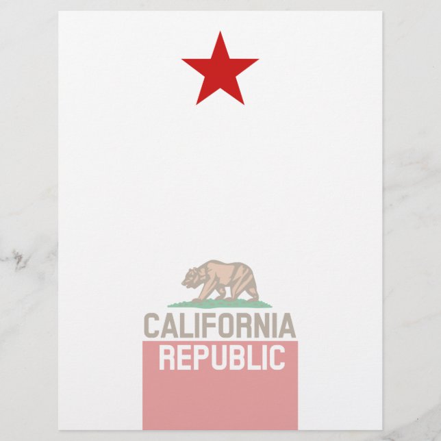 Bandeira do Estado REPÚBLICA DA CALIFÓRNIA Estrela (Frente)