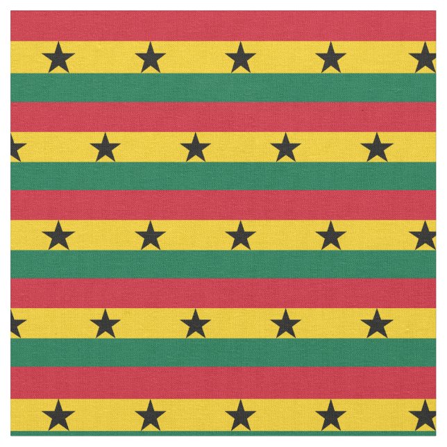 Bandeira do Gana e Tecido de tendências do Gana/mo (Detalhe)