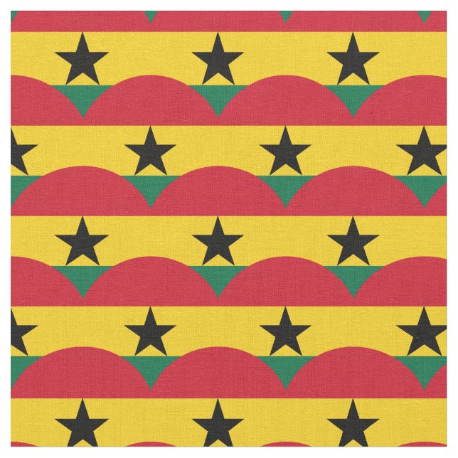 Bandeira do Gana e Tecido de tendências do Gana/mo (Detalhe)