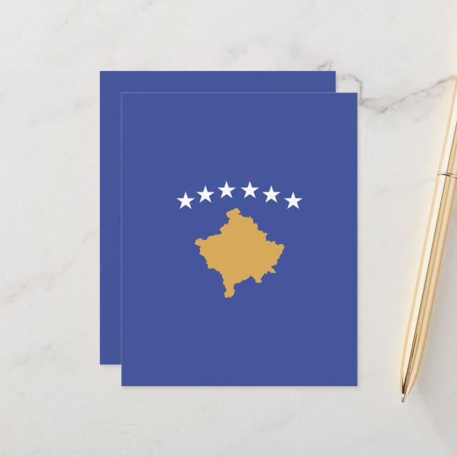 Bandeira do Kosovo (Frente/Verso In Situ)