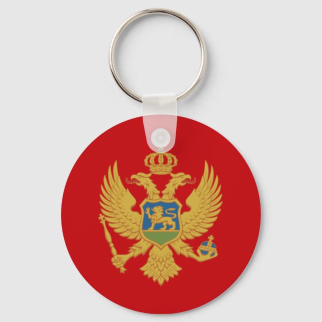 Bandeira do Montenegro Chaveiro (Frente)