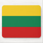 Bandeira do Mousepad da Lituânia<br><div class="desc">Este design do musepad é simplesmente constituído pela bandeira lituana. Um excelente de recordar a Lituânia enquanto estava no computador.</div>