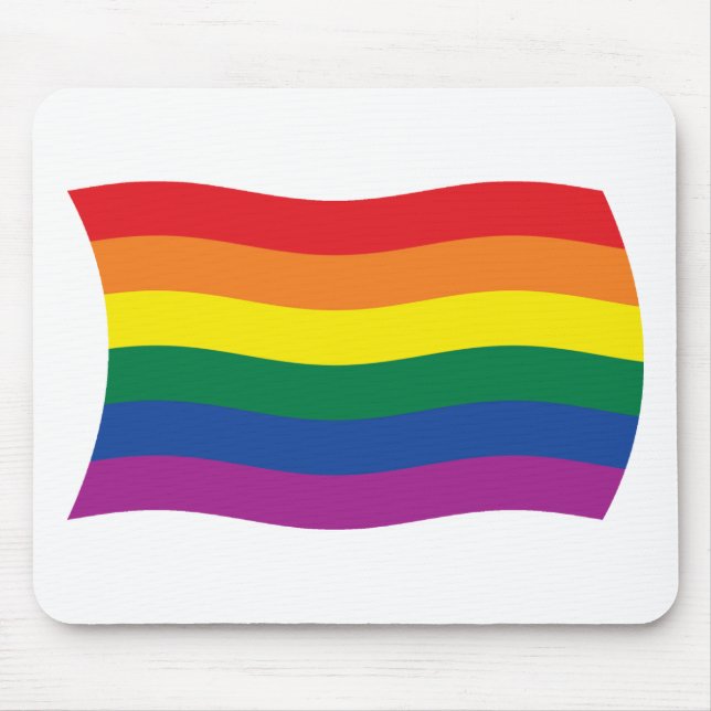 Bandeira do Movimento Orgulho Gay Mousepad (Frente)