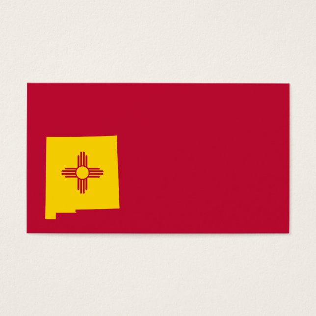 Bandeira do Novo México em forma de mapa (Frente)