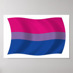 Bandeira do Orgulho Bissexual Poster