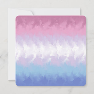 Bandeira do Orgulho Boho Pastel Fluffy Abstrato Bi