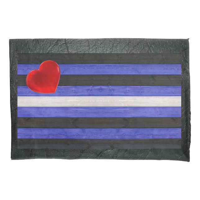 bandeira do orgulho de couro SlipperyJoe's preta a (Frente)