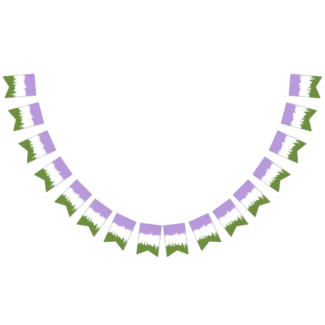 Bandeira do Orgulho Genderqueer Abstrata ZigZag Es (Todos)