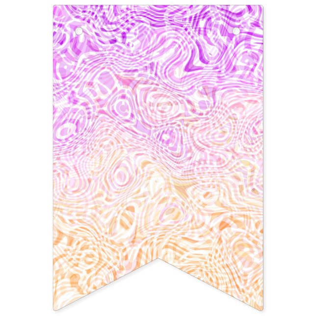 Bandeira do Orgulho Trixic Abstrato Boho Ondulado  (Primeira Bandeira)