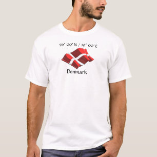 Bandeira do país da Dinamarca T-Shirt