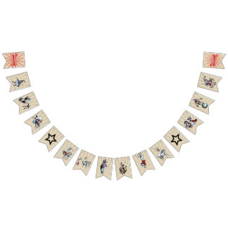 Bandeira do partido do circo do vintage