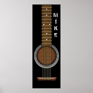 BANDEIRA DO POSTER DA GUITARRA 12 X 36 DE