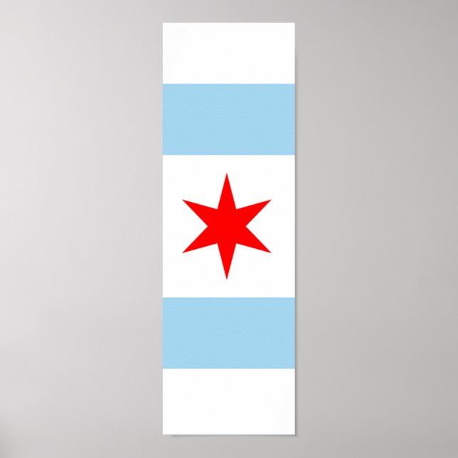 Bandeira do Poster de Chicago Art 1 de 4 (Frente)
