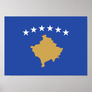 Bandeira do poster de Kosovo