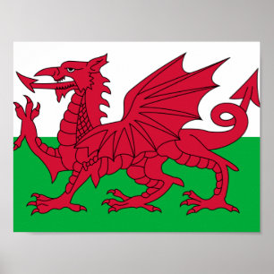 Bandeira do poster de Wales