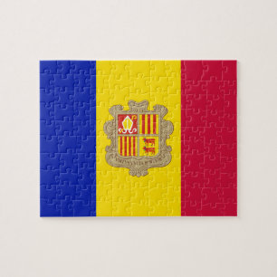 Bandeira do quebra-cabeça da foto de Andorra