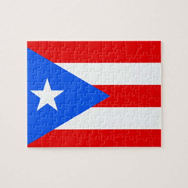 Bandeira do quebra-cabeça de Puerto Rico (Horizontal)