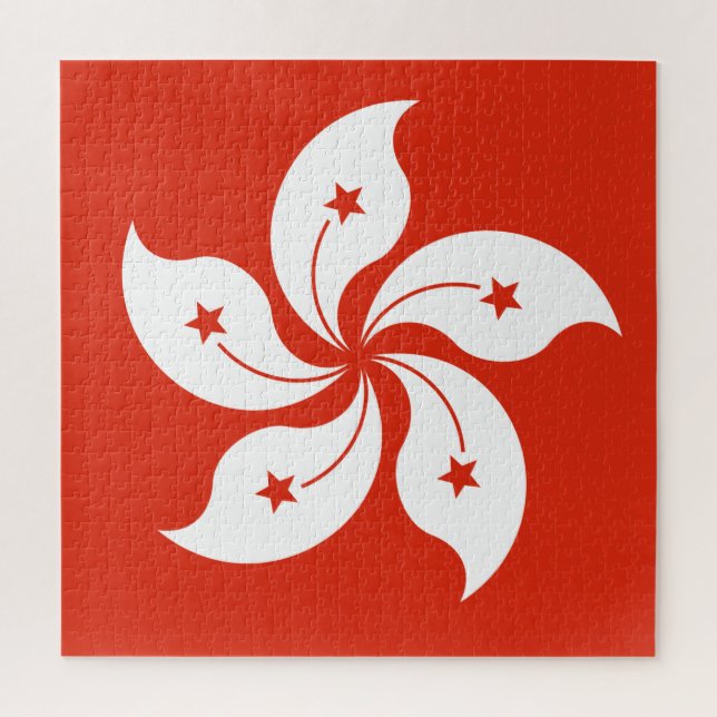 Bandeira do Quebra-cabeça do serrote de Hong Kong (Vertical)