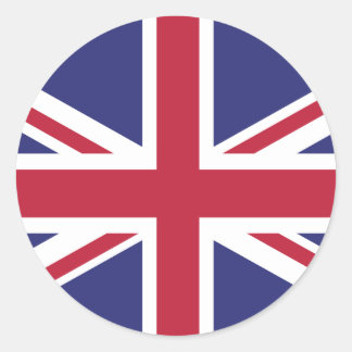 Bandeira do Reino Unido adesivos redondos x20 Brex