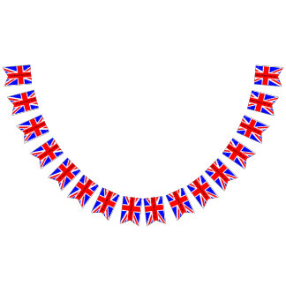 Bandeira do Reino Unido VVE Day Bunting Banner