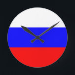 Bandeira do relógio de parede da Rússia<br><div class="desc">Bandeira do relógio de parede da Rússia</div>