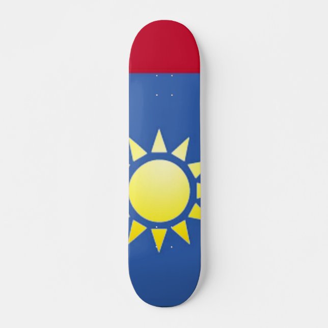 Bandeira do skate amarelo de Taiwan (Frente)