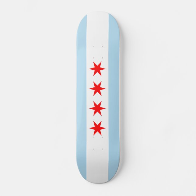 Bandeira do skate de Chicago (Frente)