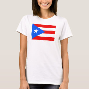 Bandeira do t-shirt básico das mulheres de Puerto