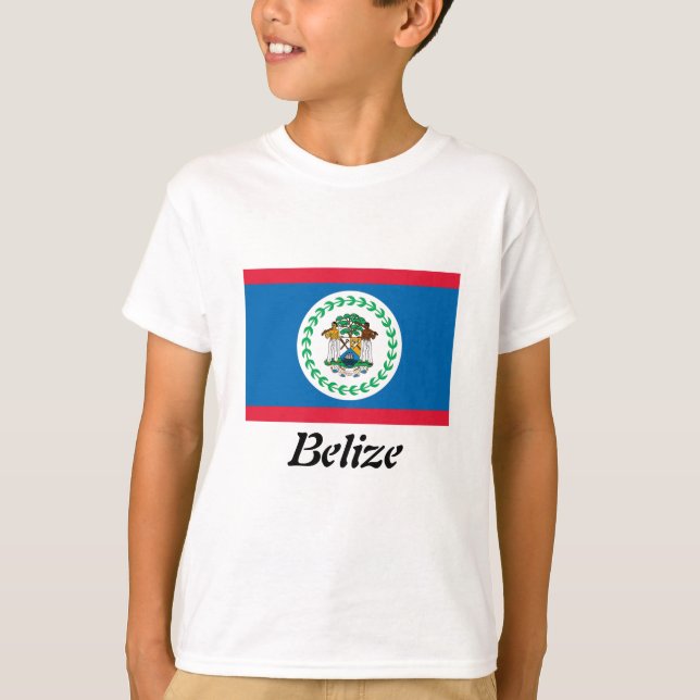 Bandeira do t-shirt das meninas de Belize (Frente)