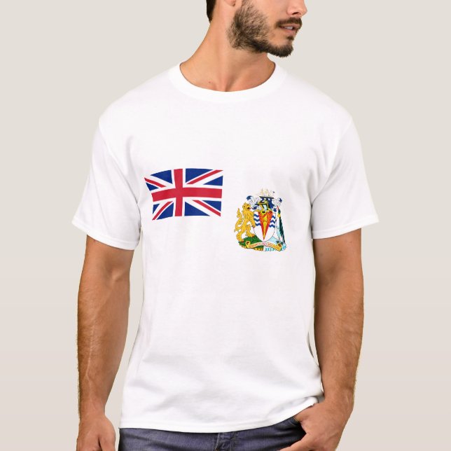 Bandeira do Território Antártico Britânico T-Shirt (Frente)