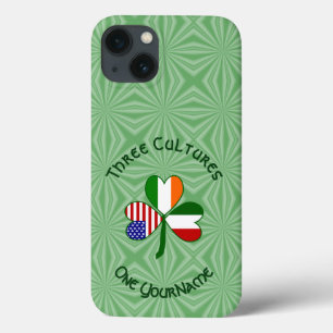 Bandeira do Trevo Personalizada Ítalo-Irlandesa-Am