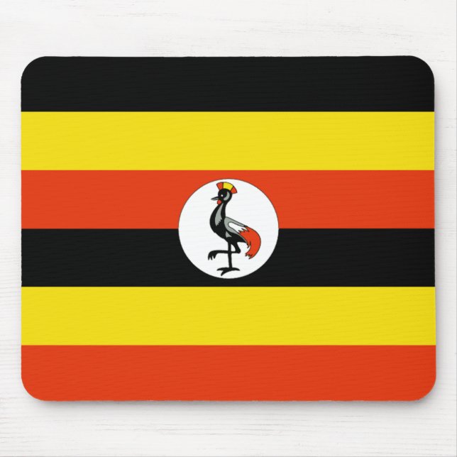 Bandeira do Uganda Mousepad (Frente)