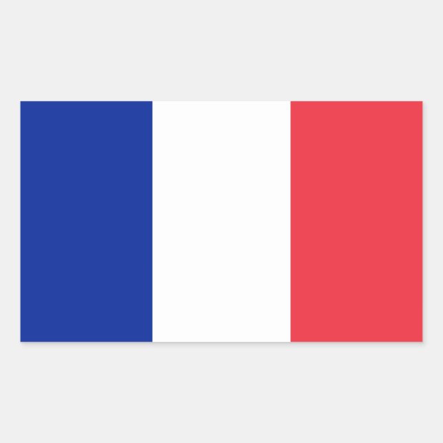 Bandeira dos adesivos France (Frente)