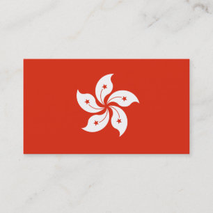 Bandeira dos Cartões de visitas de Hong Kong