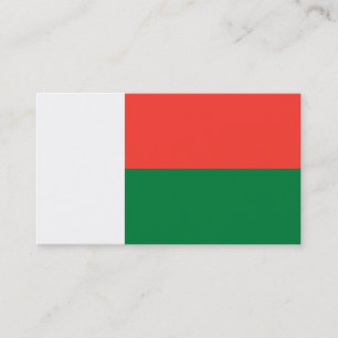 Bandeira dos Cartões de visitas de Madagáscar