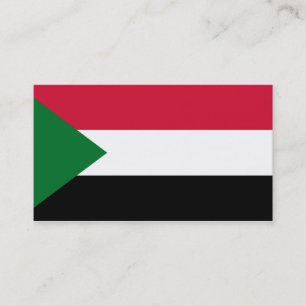 Bandeira dos Cartões de visitas do Sudão
