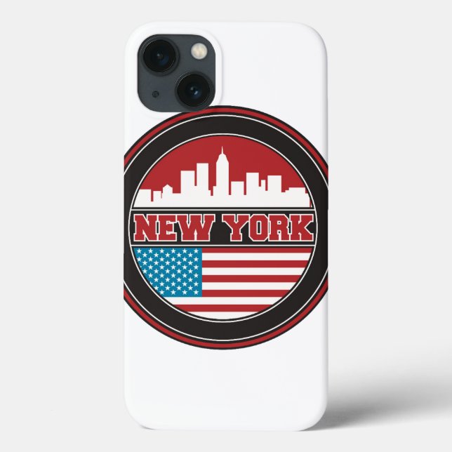 Bandeira dos Estados Unidos da skyline | de New (Verso)