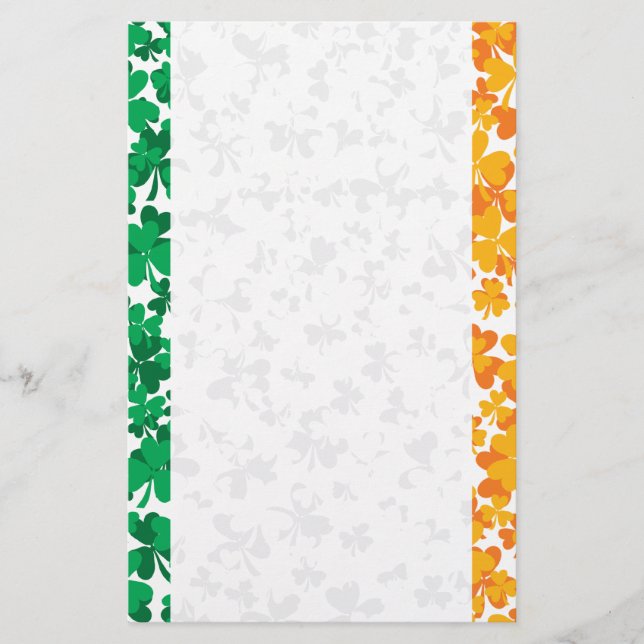 Bandeira dos Shamrocks da Irlanda (Frente)