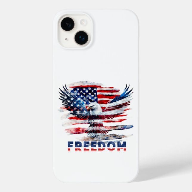 Bandeira e águia dos Estados Unidos.Liberdade. (Verso)