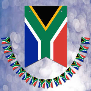 Bandeira e Partido Africano África do Sul Banner /