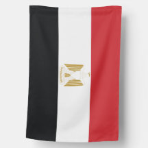 Bandeira Egípcia Águia Vermelha Branca Preta