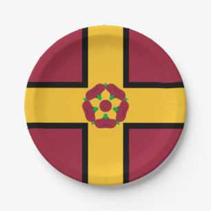 Bandeira em Pratos de Papel de Northamptonshire