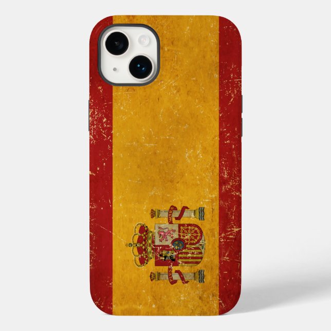 Bandeira espanhola Vintage Grunge (Verso)