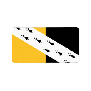 Bandeira etiquetas do Condado de Norfolk,