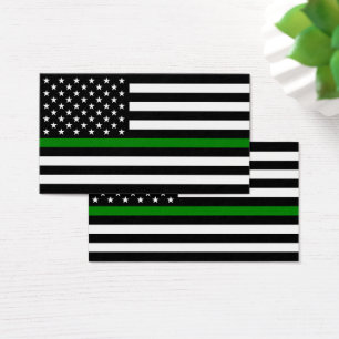 Bandeira fina da linha verde: Veteranos militares